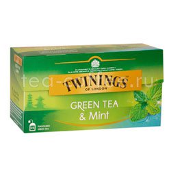 Чай Twinings зеленый с мятой в пакетиках 25 шт