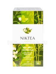 Чай Niktea Jasmine Emerald зеленый с жасмином в пакетиках 25 шт 
