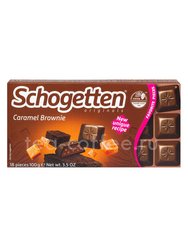 Schogetten Caramel Brownie молочный шоколад с карамелью и брауни 100 г