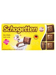 Schogetten For Kids With Milk молочный шоколад с кремовой сливочной начинкой 100 г